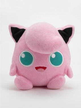 Pokemon  Anime Pink Jigglypuff Plush with Teal Eyes Toy